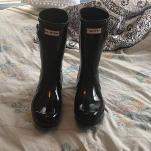 Short Glossy Hunter Boots